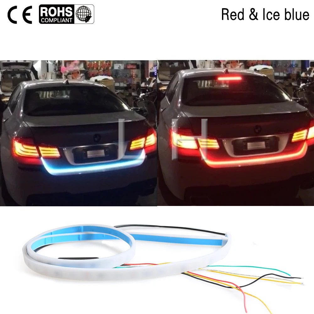 120 см задние ворота световая полоса красный и синий багажник kitTail led движущаяся