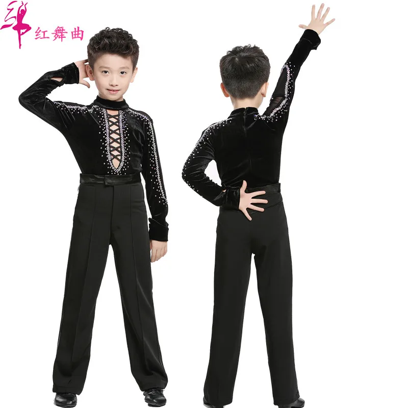

New boy Latin dance performance clothing competition set 160-170cm