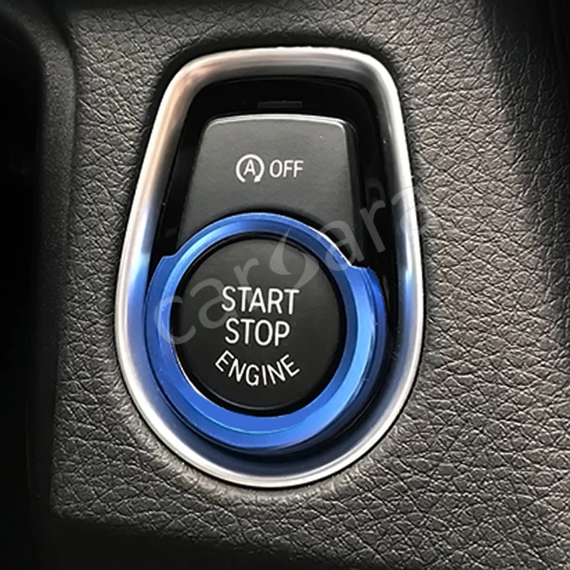 Кольцо для украшения кнопки запуска двигателя BMW, 3 цвета на выбор, 1 серия, 2 серии, 3 серии, 4 серии, X1