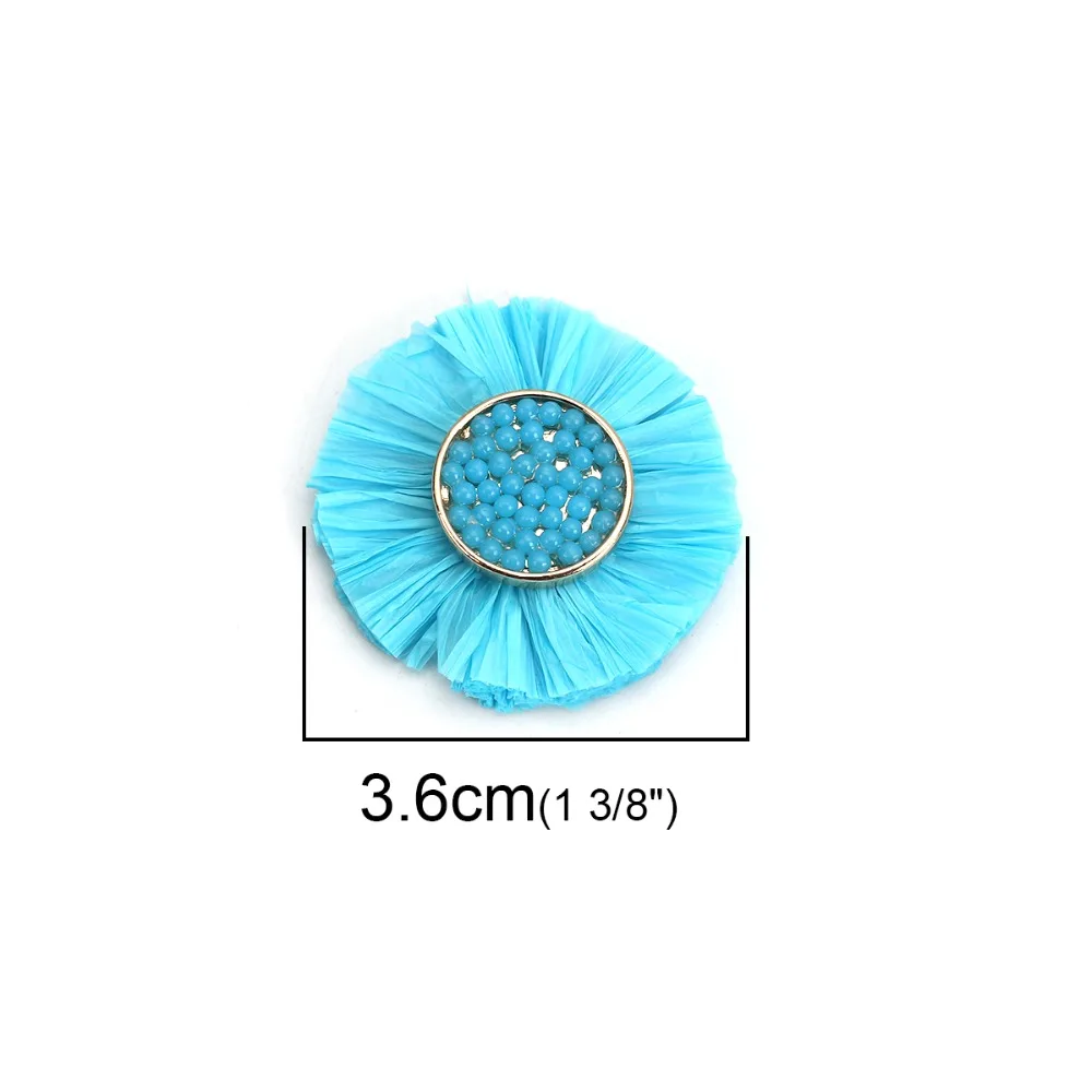DoreenBeads модные подвески с кисточкой из рафии бумажные бусины для рукоделия и