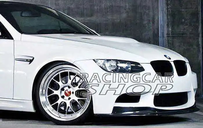 АК Стиль Настоящее углеродное волокно передний спойлер Подходит для BMW E90 E92 E93 M3