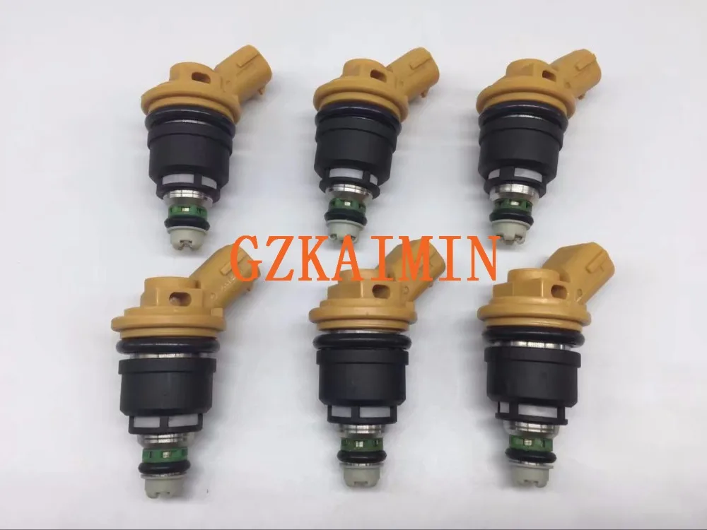 1X555cc Nismo Топливные форсунки желтый для nisaan 300ZX Z32 RB25DET VG30DETT SR20DET KA24 16600-RR543 16600RR543 км