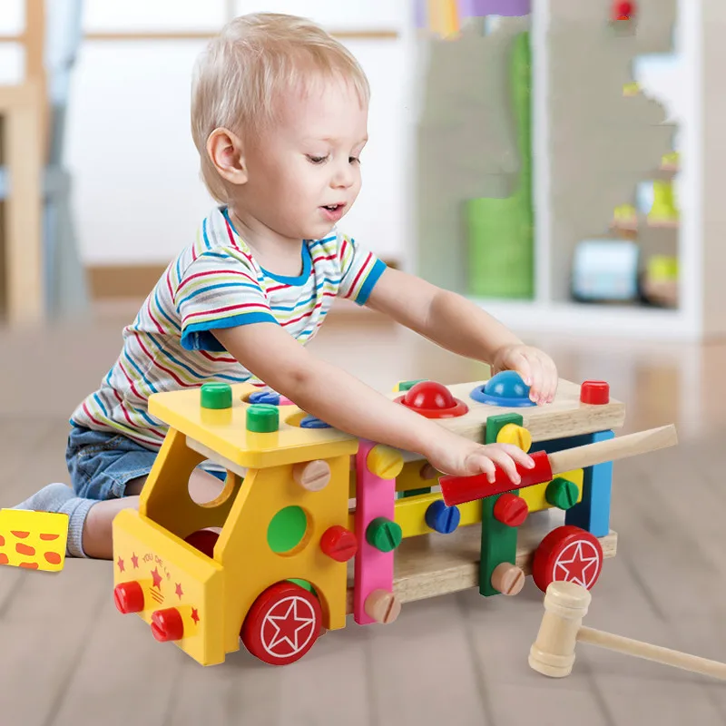 Детская игрушка для сборки паззла 1 шт. "Гайка в комбинации со винтом" для демонтажа, обучение малышей в раннем возрасте.