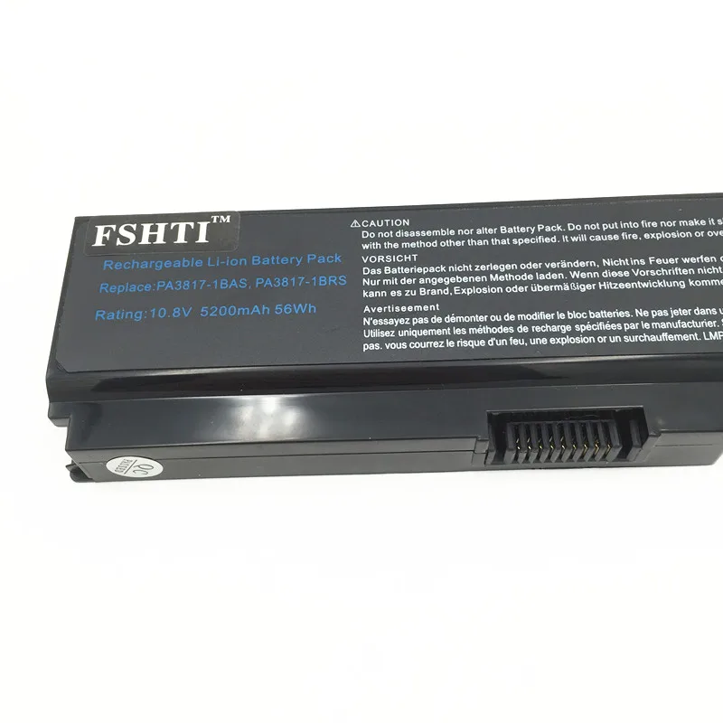 Аккумулятор для ноутбука Toshiba Satellite L655 L655D L670 L670D L675 L675D PA3817 PA3817U 1BRS|Аккумуляторы