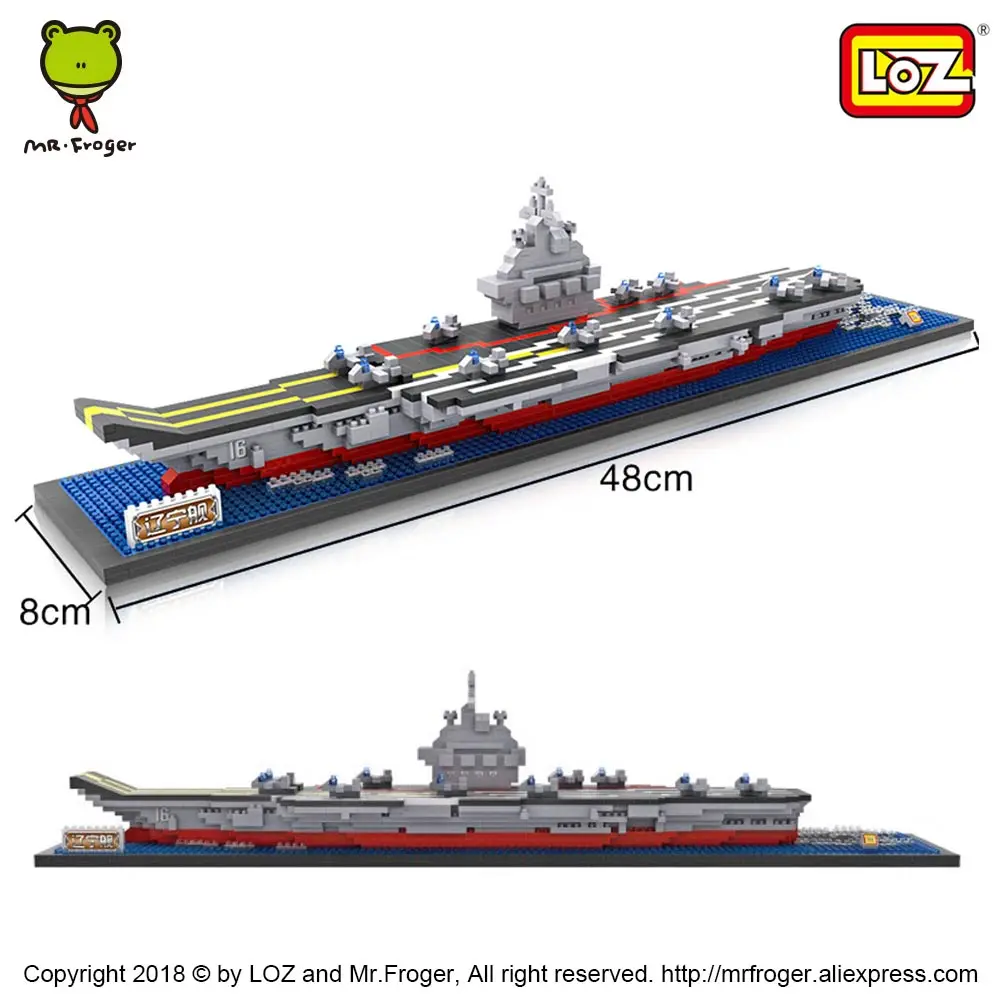 LOZ алмазные блоки RMS Titanic авианосец Модель корабля строительные Наборы игрушек