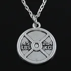 Новинка, модные подвески с кольцом весом 45 фунтов и 20 кг, круглые длинные мужские и женские цепочки с крестом, серебряное ожерелье, ювелирные изделия в подарок