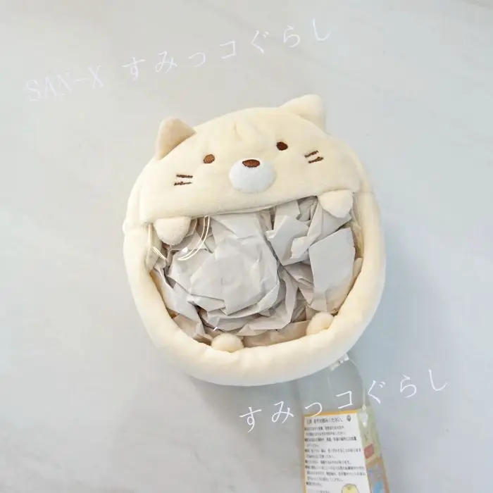 1 шт. Kawaii японский Sumikko Corner San-X Corner био плюшевый рюкзак ручной биологический плащ женская сумка с животным кошельком подарок для девочек - Цвет: B
