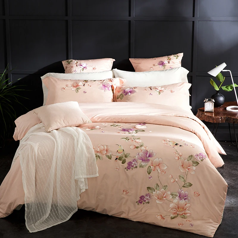 Лидер продаж вышитые роскошные королевские постельные принадлежности набор 60 S