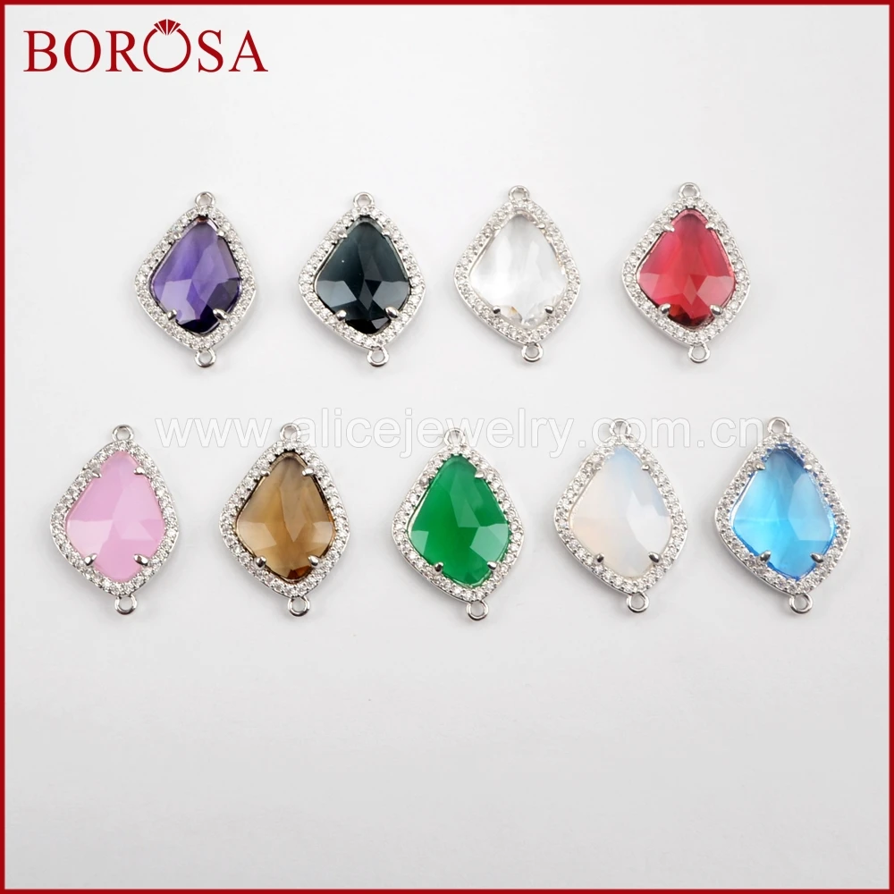 BOROSA смешанный цвет 15 шт. Drusy микро проложить Чешские камни граненый камень