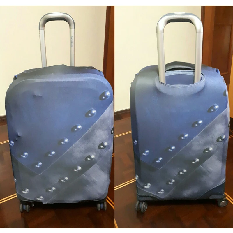 

INSTANTARTS Cool 3D Solid Luggage Protective Covers Thick Elastic Travel Trolley Suitcase Dust Cover for 18-30 Inch Trunk Cases