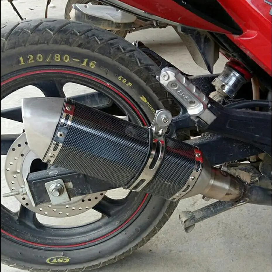 Универсальная выхлопная труба для мотоцикла yamaha R3 R1 R6 YZF FZ16 Z750 honda NC 700 NC750X NC750 2012 2013