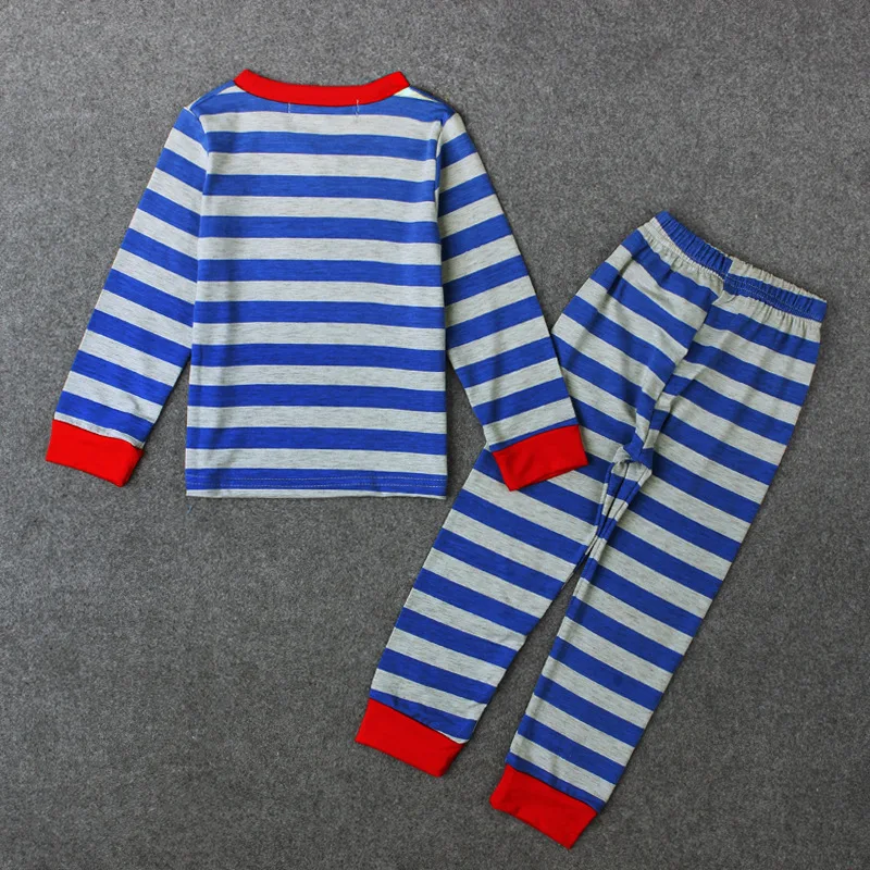 babzapleume 2Piece 2-7Years Spring Baby Wear Boys Two Piece Sets Stripe Long Sleeve Kids T-shirt+Pants Children Clothing BC1715 |