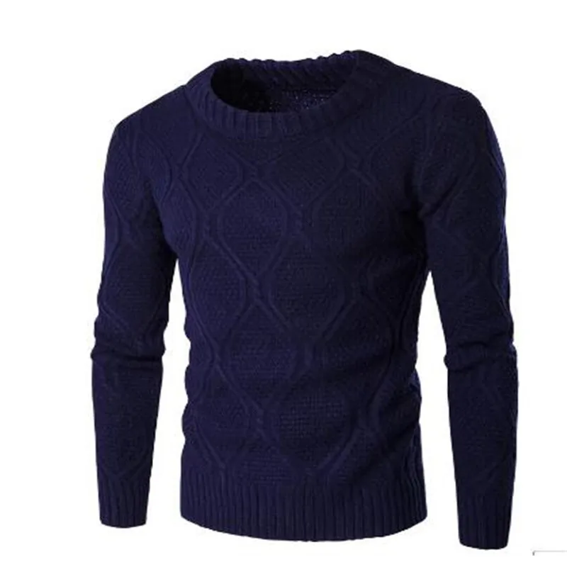 

2020 Spring Men's Solid Color Thicker Warm Sweater