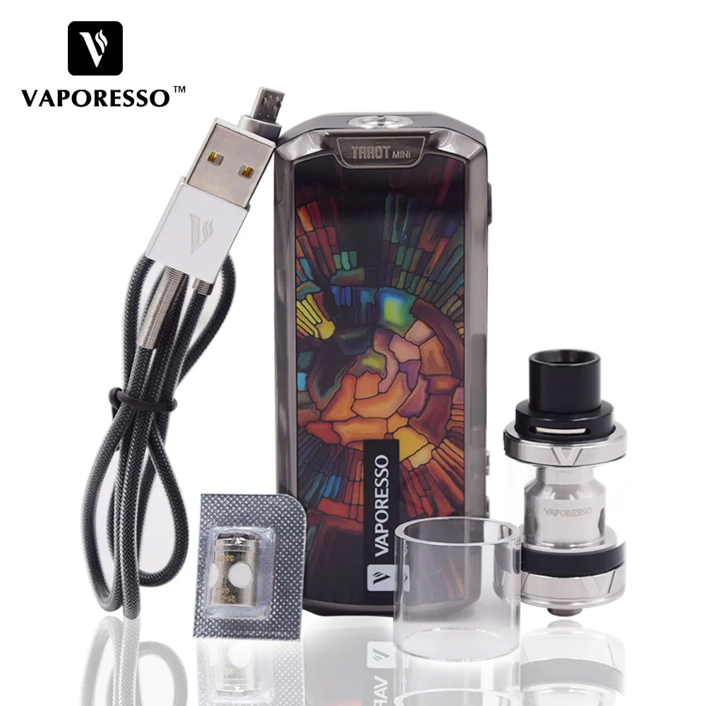 Оригинальный Vaporesso Таро мини комплект 2 мл VECO EUC Танк 80 Вт коробка мод катушка