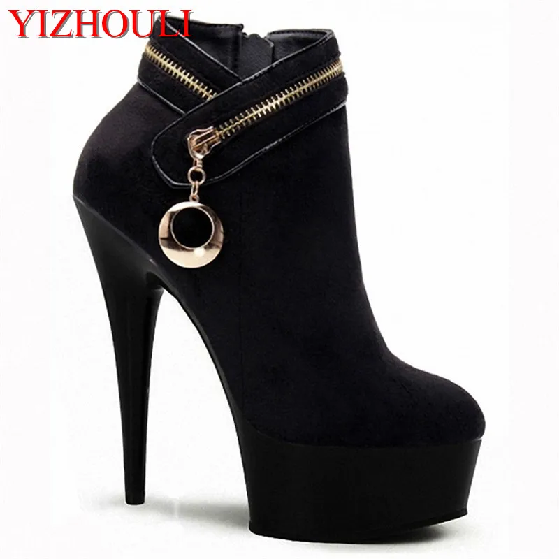 

Winter fashion 15 heels, Korea's new suede high heels and low-income tube boots
