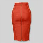 Бренд Nerw сексуальная модная красная черная бандажная юбка-карандаш Новое поступление 2016 эластичные облегающие Юбки 54 см