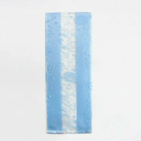 100 шт. розовый + синий микс Цвет пластиковые пакеты для печенья с Бесплатная