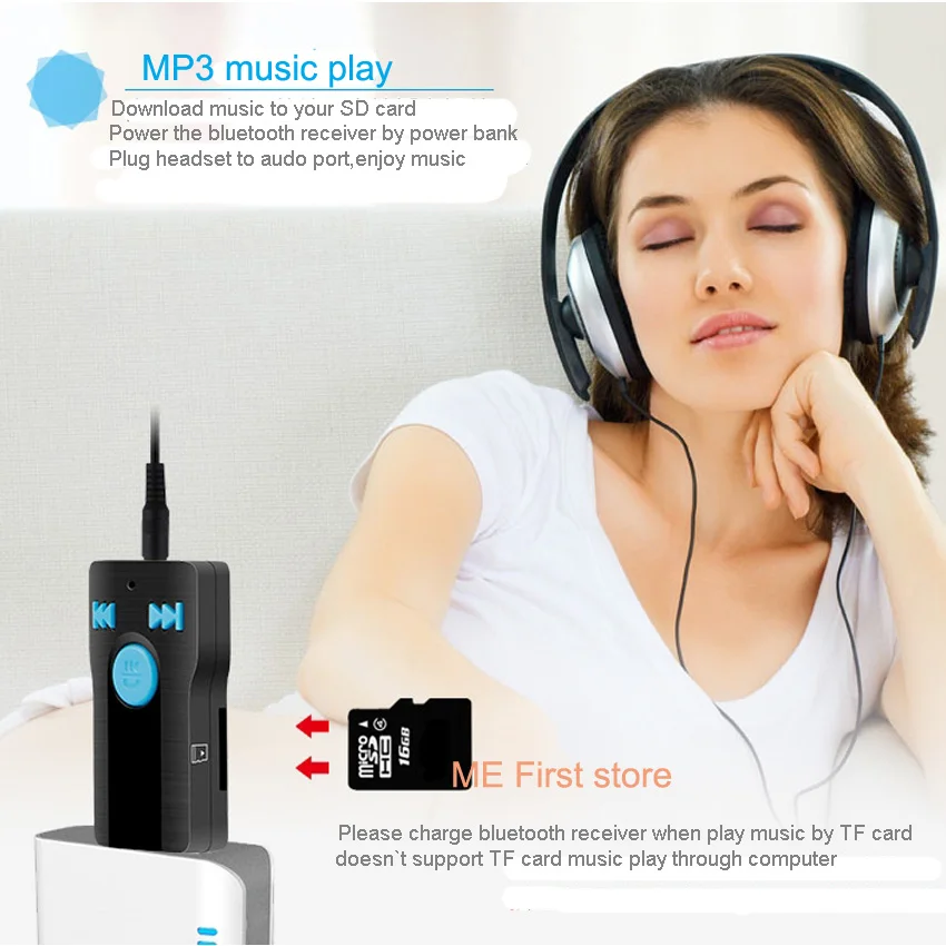 USB Bluetooth приемник автомобильный беспроводной A2DP Музыка 3 5 мм Aux аудио адаптер для