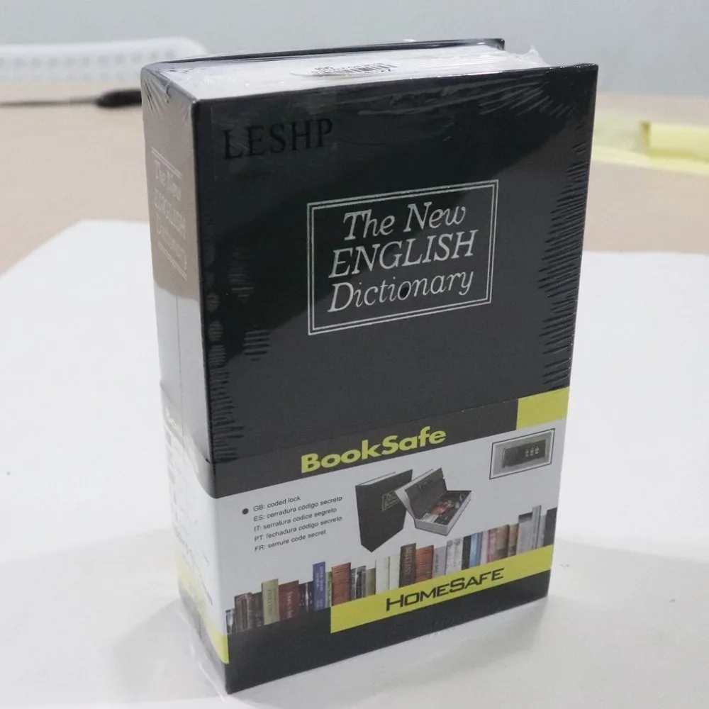 Современный имитирующий словарь секретной книги Скрытая безопасность замок наличные деньги ювелирный шкаф размер книжный ящик для хранения