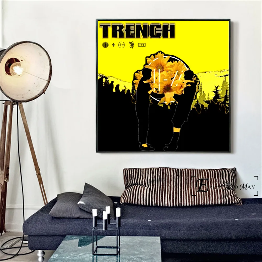 Художественный постер Twenty One Pilots Trench Singer на холсте с художественным принтом