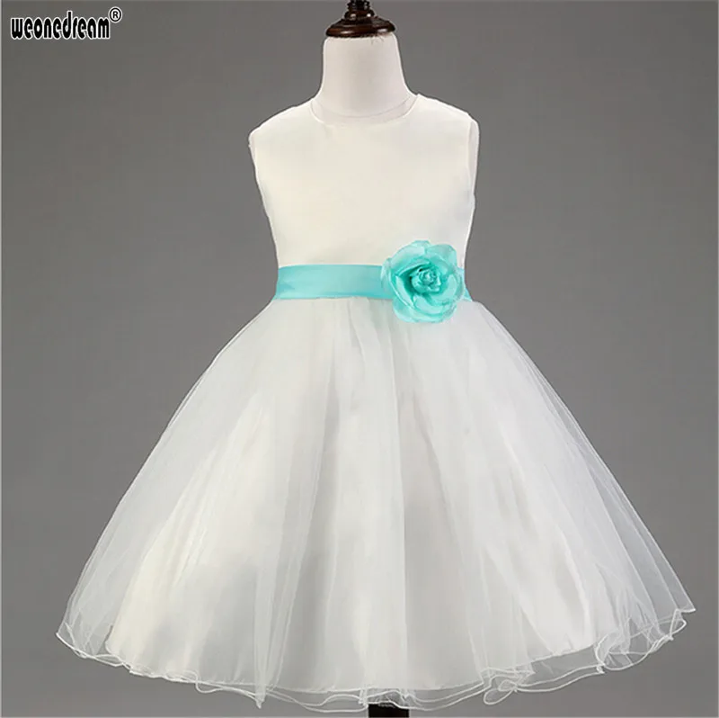 WEONEDREAM High Quailty Girls New Wedding Gowns Kids Formal Communion Flower Dress Infant Pageant Dresses for | Детская одежда и