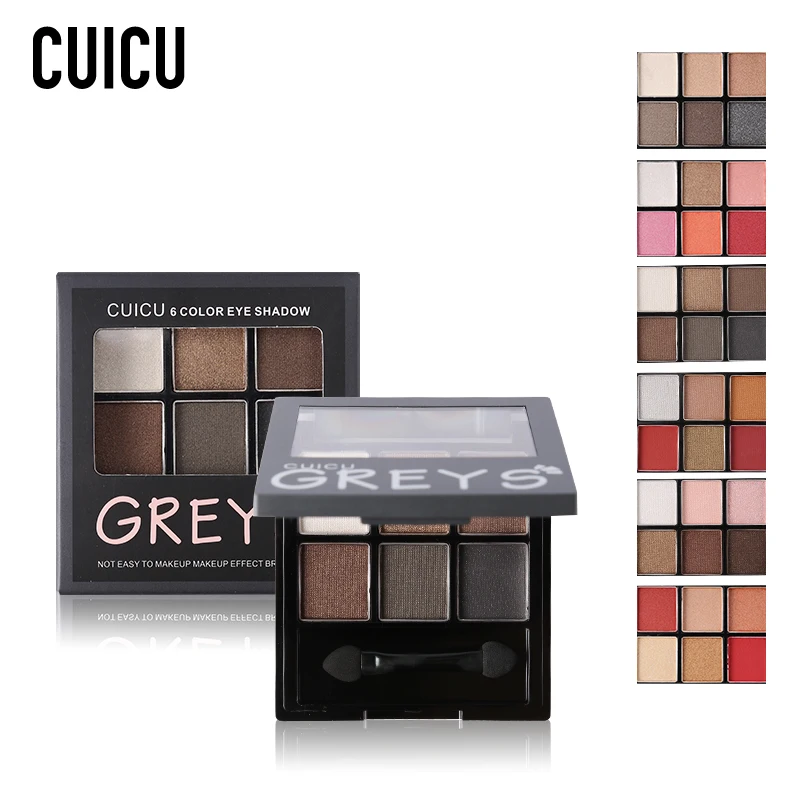 Палетка блестящих матовых теней бренда CUICU набор для макияжа Сияющие блестящие
