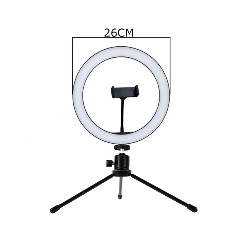 Tycipy 26 см кольцевой свет LED фотография селфи фото камера Студия держатель телефона