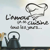 reomvable cuisine stickers french vinyl wall stickers wallpaper mural wall art wall sticker kitchen tile stickers wall decal