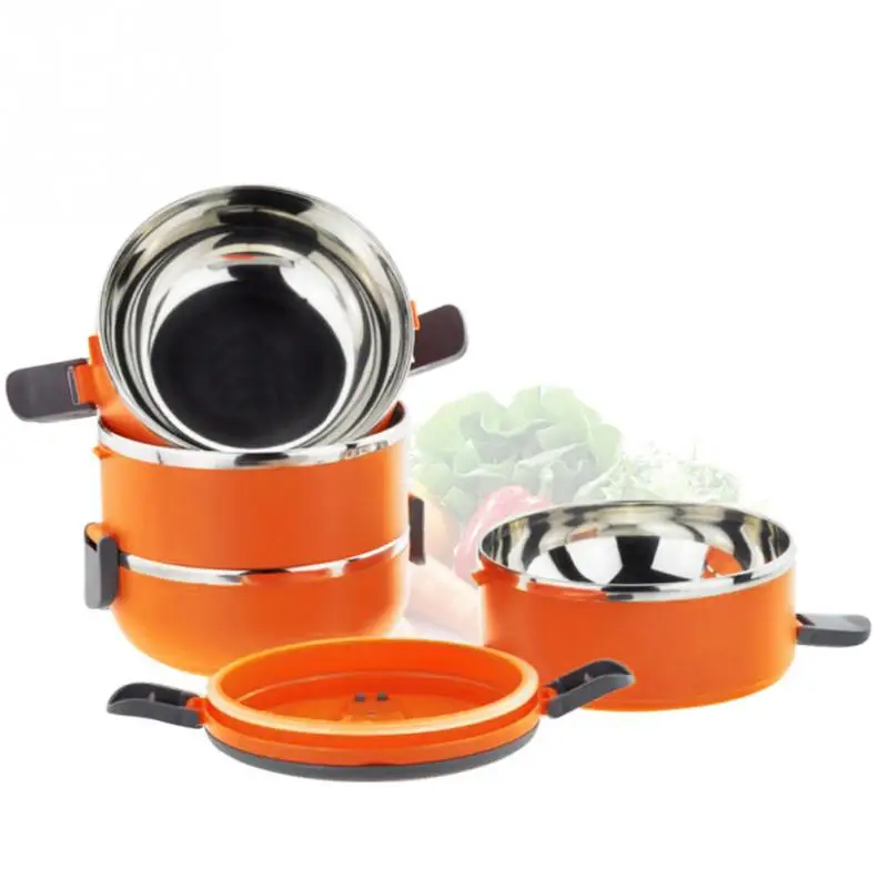 Четыре Слоя Пищевой Контейнер Из Нержавеющей Стали Миски набор Тепловой