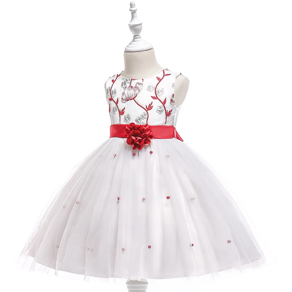 MQATZ/платье с цветочной вышивкой и жемчужинами для девочек летнее праздничное