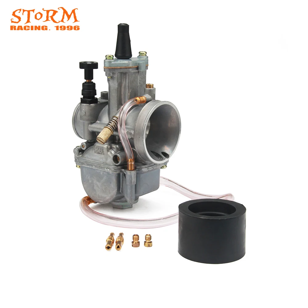 

Motorcycle Parts 28mm PWK Power Jet Carburetor Carb Flat Slide For ATV Buggy Kart Scooter Dirt Bike Racing Motorcross