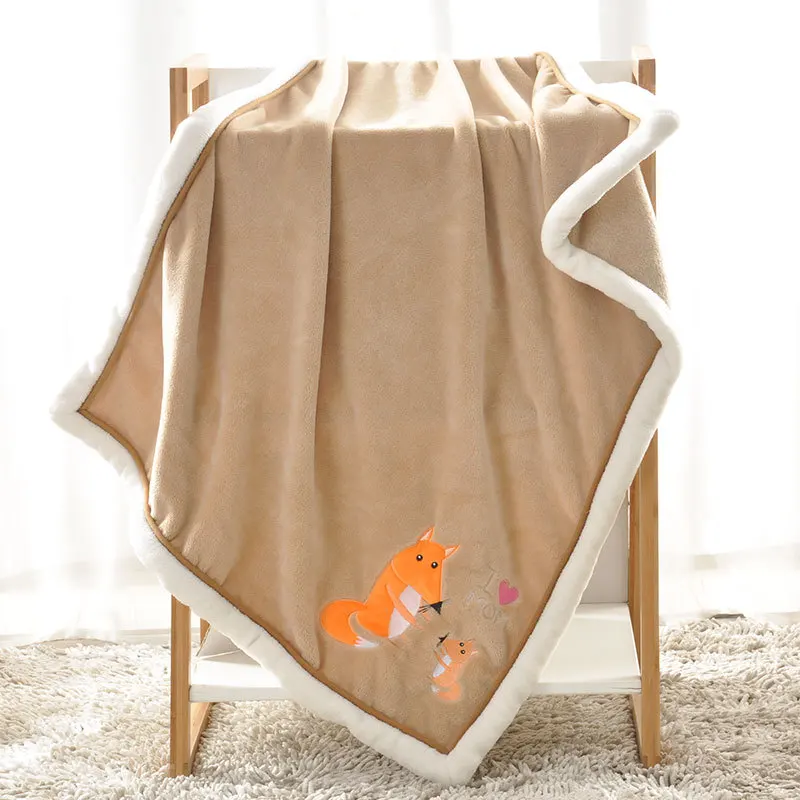 Newborn Toddlers Wrap Warm Blanket Infant Baby Girls Boys Soft Knitting Flannel Bedding Sleeping Swaddle Kids Blankets 75x100cm | Мать и