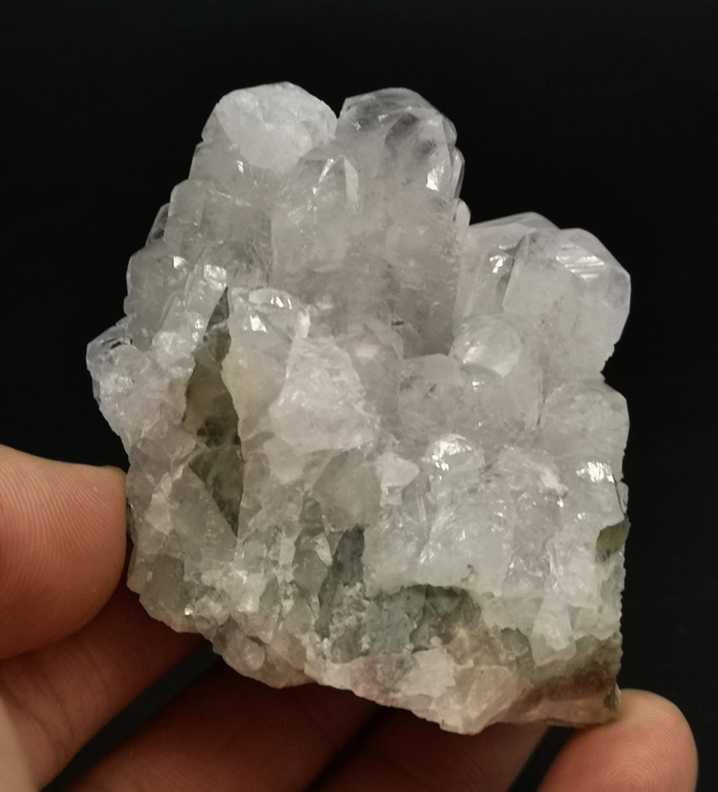 144 г Природный кальцит кластер минеральный кристалл образцы камней и кристаллы