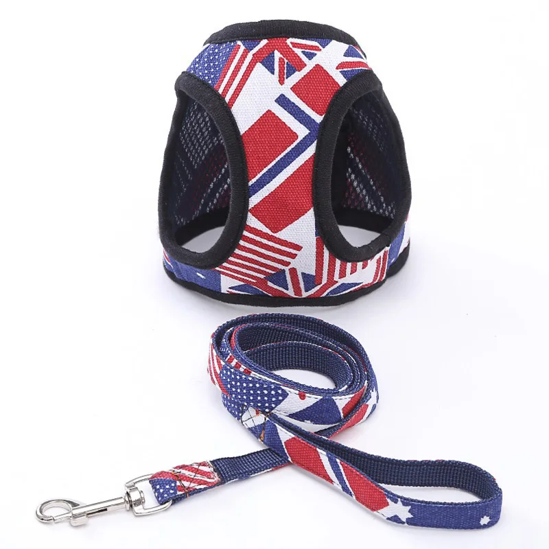 Dog Cat Harness with Leash Adjustable Vest Walking Supplies Soft Breathable pet sets Collar Puppy for Small Medidum Large Dogs | Дом и сад