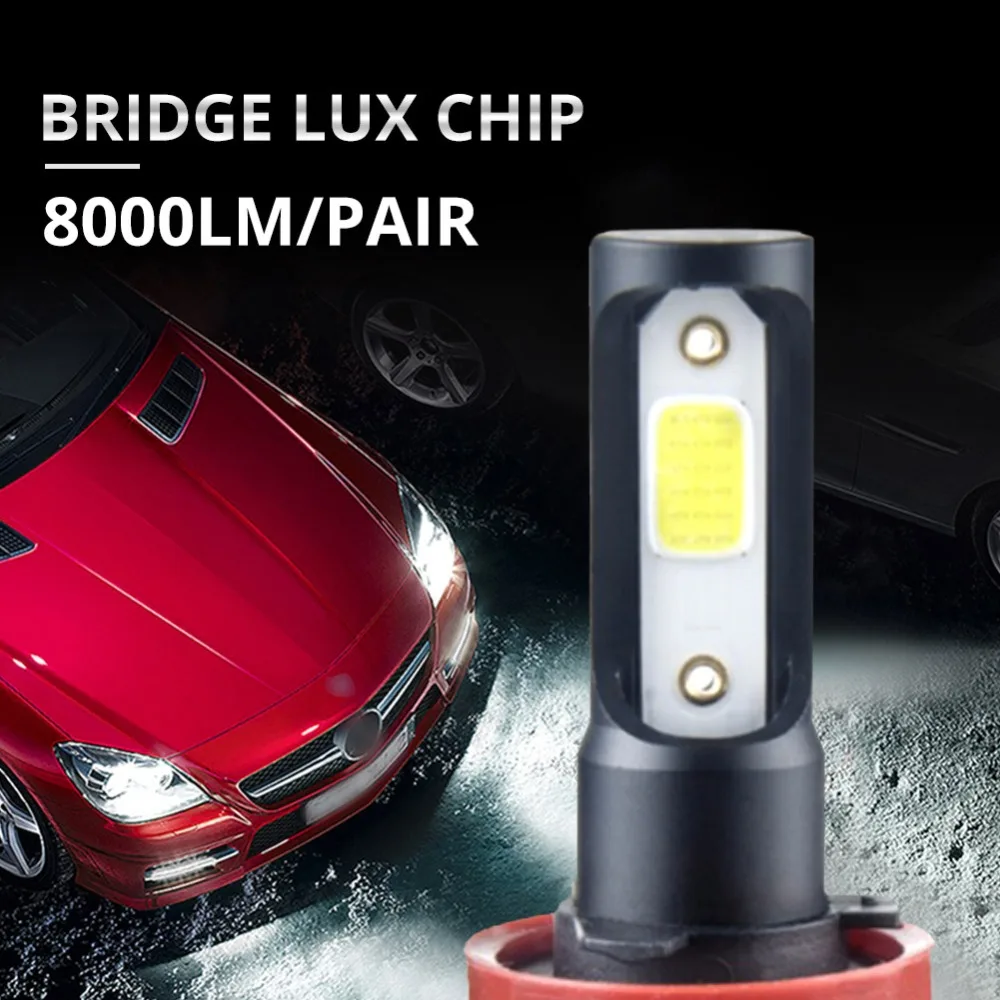 Aceersun светодиодный противотуманная фара светильник 24V 8000lm COB Чип 72 Вт H1 H7 H11 H8 9005 9006