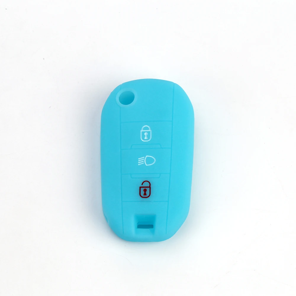 2019 Skin Silicone Flip Car Key Cover for Citroen C4 CACTUS C5 C3 C4L Peugeot 508 301 2008 3008 408 key Case Bag Holder | Автомобили и