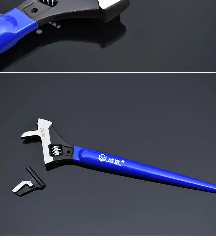 four-purpose big open size adjustable wrench Pry hammer multifunction pipe spanner max 40mm NO.C0007 | Инструменты