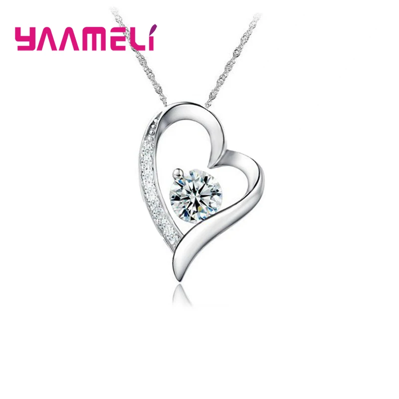 Женское ожерелье из серебра 925 пробы с кубическим цирконием | Украшения и