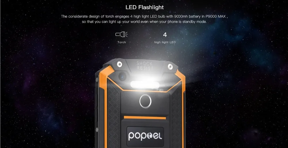 POPTEL P9000 Max 4 ГБ 64 mtk6750 восемь ядер Мобильный телефон 5 дюймов Full HD 1920x1080 Android 7 0 13MP OTG IP68