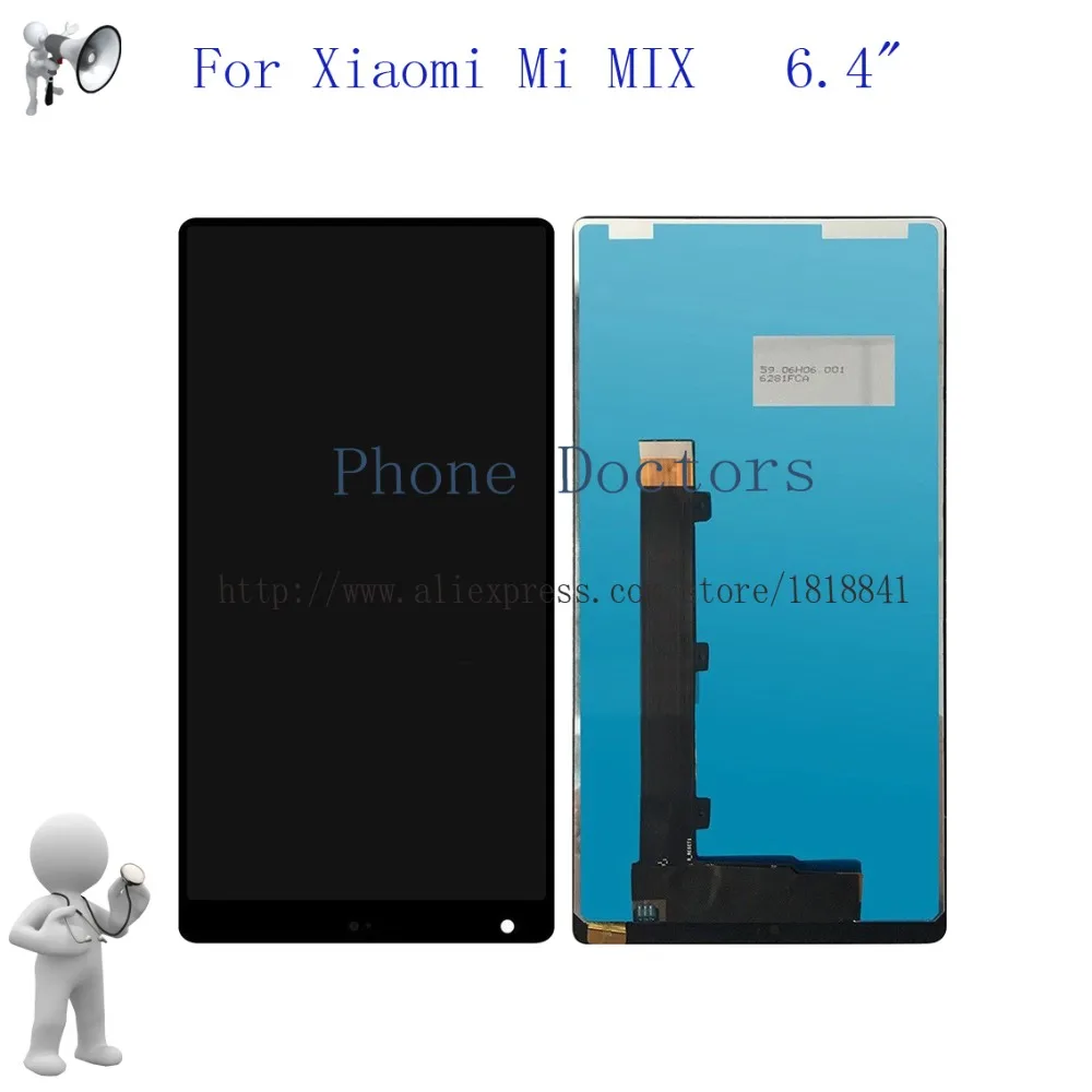 6 4 ''для Xiaomi mi x полный сенсорный экран дигитайзер стекло + ЖК дисплей сборка для