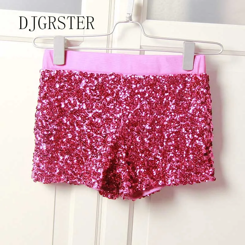 2020 с высокой талией шорты пайетками Сексуальное Женское хлопковое супер мини