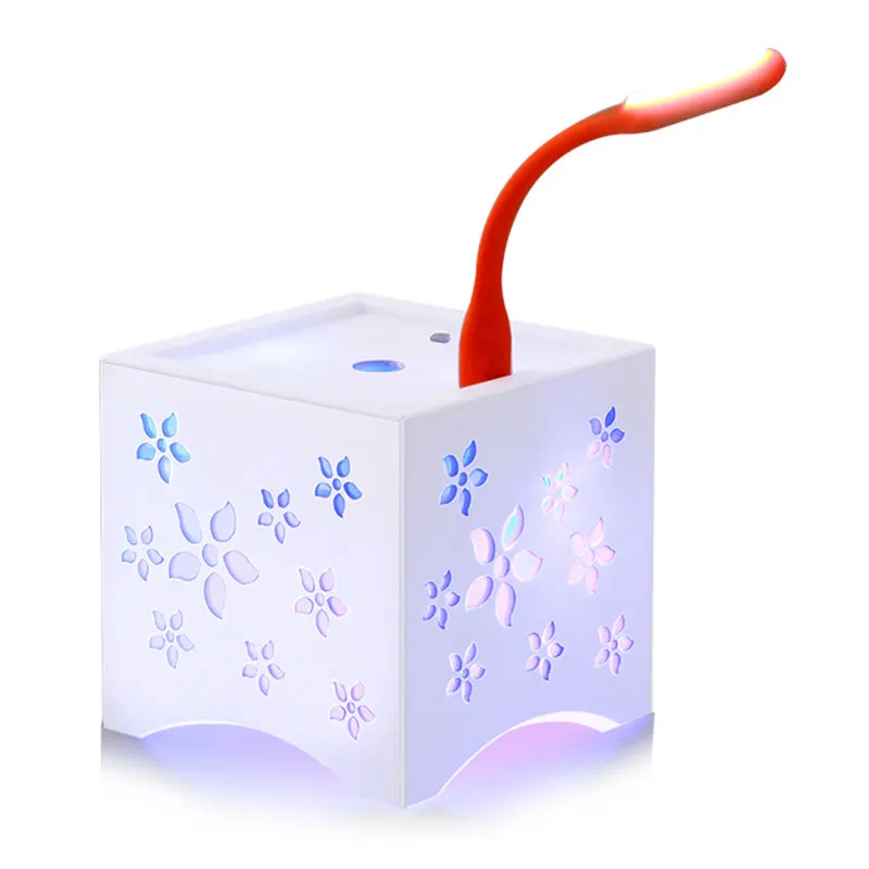 Электрический Воздуха Mist Чайник Fogger Спа Красочные Night Light USB Увлажнитель Дома