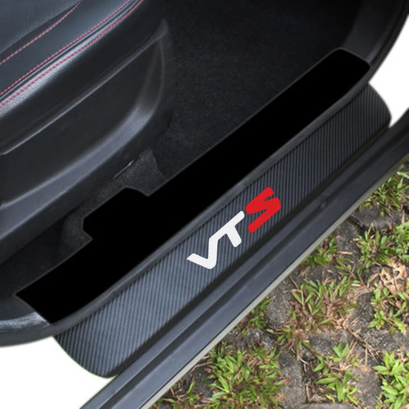 4 шт. двери Стикеры s углеродного волокна автомобилей накладка СДС виниловая