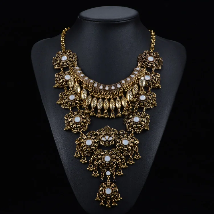 European big Brand Fashion Retro Metal long Necklaces &amp Pendants Vintage Luxury Choker Big Collar Statement Jewelry | Украшения и