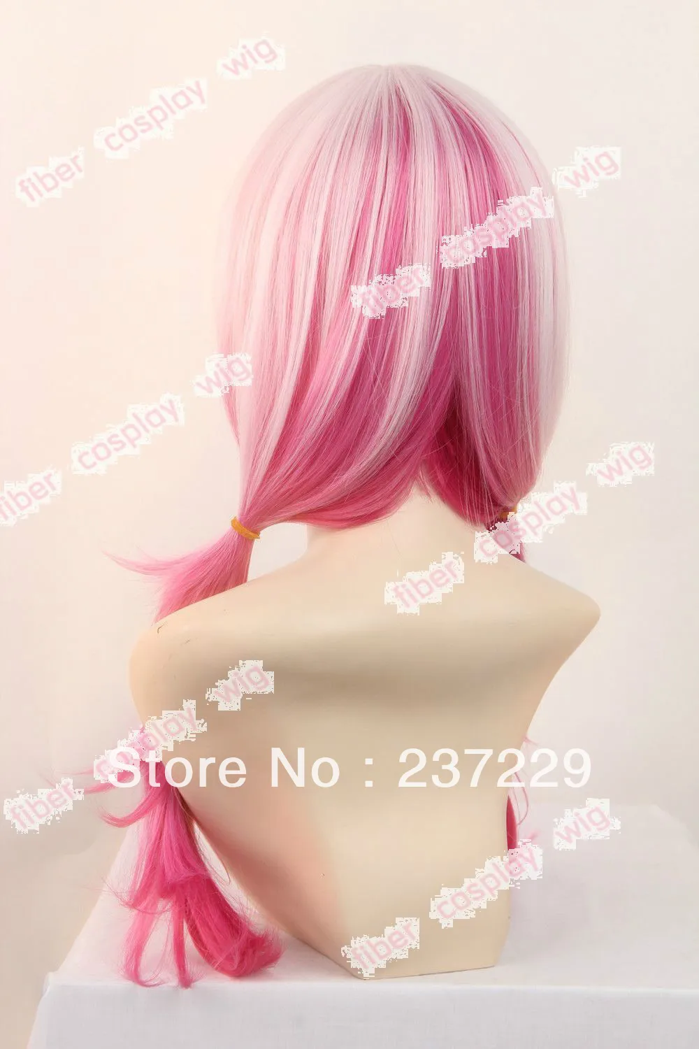 Оптовая цена БЕСПЛАТНАЯ ДОСТАВКА ^ Guilty Crown INORI YUZURIHA Розовый Mix Пигтейл Волнистые