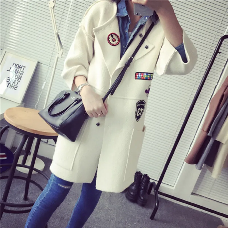 

New Nice Fashion Spring Winter Long Knitted Cardigan Women Sweater Slim Thick Woman Ponchos Casual Outwear Cardigans A248