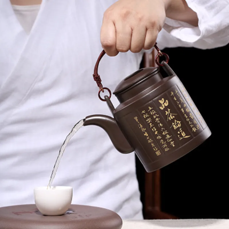 

2020 Sale Teapot Yixing Zisha Clay Teapots Porcelain Infuser 750ml Yangtong Hu New Design Famous Handmade Pots Drop Shipping