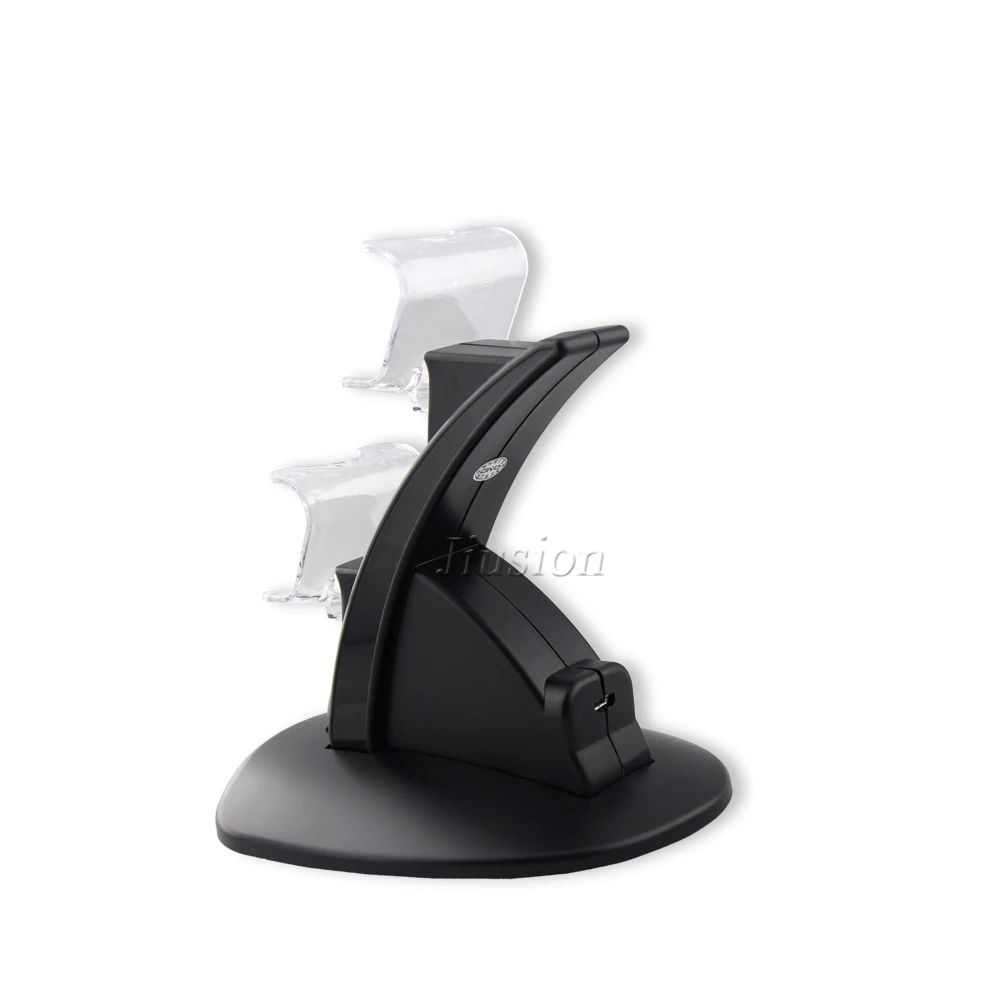 Для PS4 двойное зарядное устройство подставка с 2 светодиодами Micro USB зарядная док
