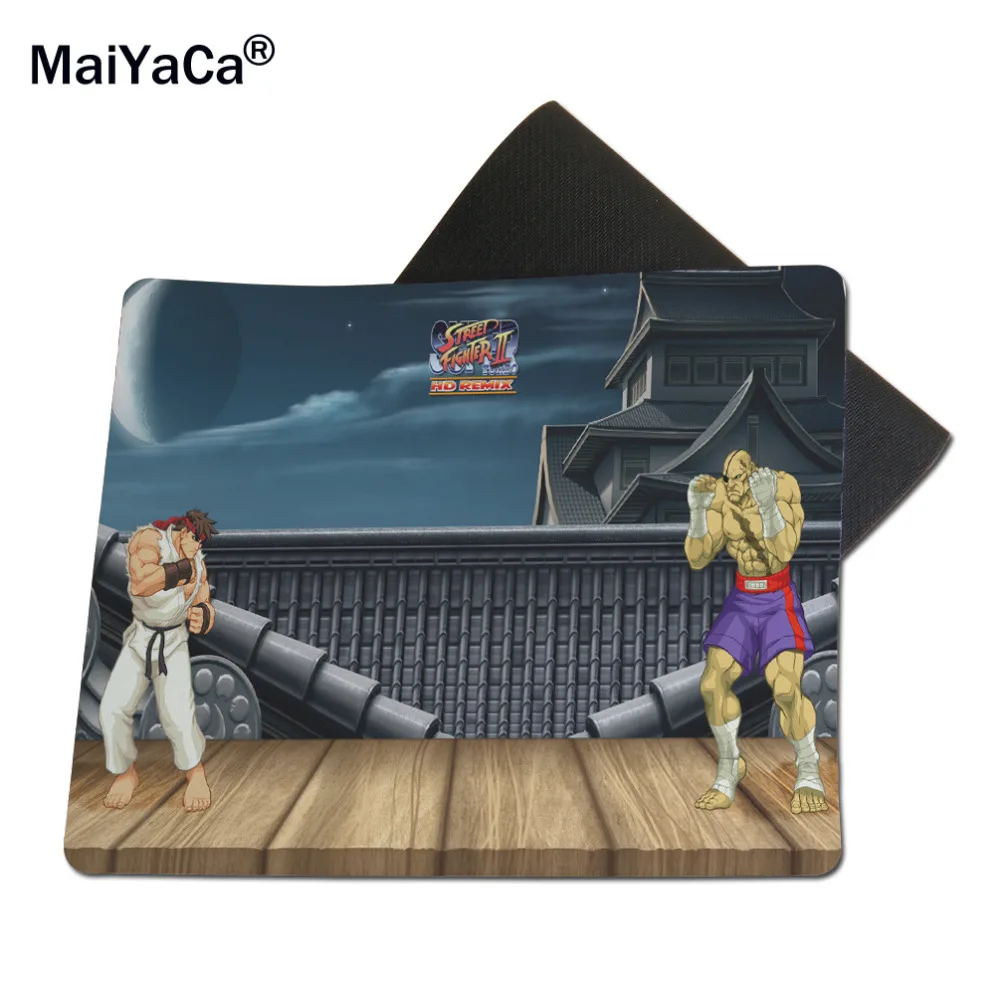 MaiYaCa Ryu Vs Sagat лучшие игровые Пользовательские Коврики для мыши резиновый коврик