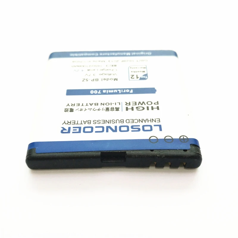 100% Оригинальный LOSONCOER 1850 мАч BP 5Z Высококачественный аккумулятор для Nokia Lumia 700 Zeta